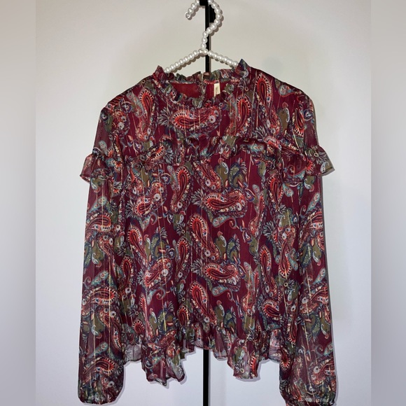 Moon Orchid top from ModCloth in Size Large - like new condition - Picture 1 of 8